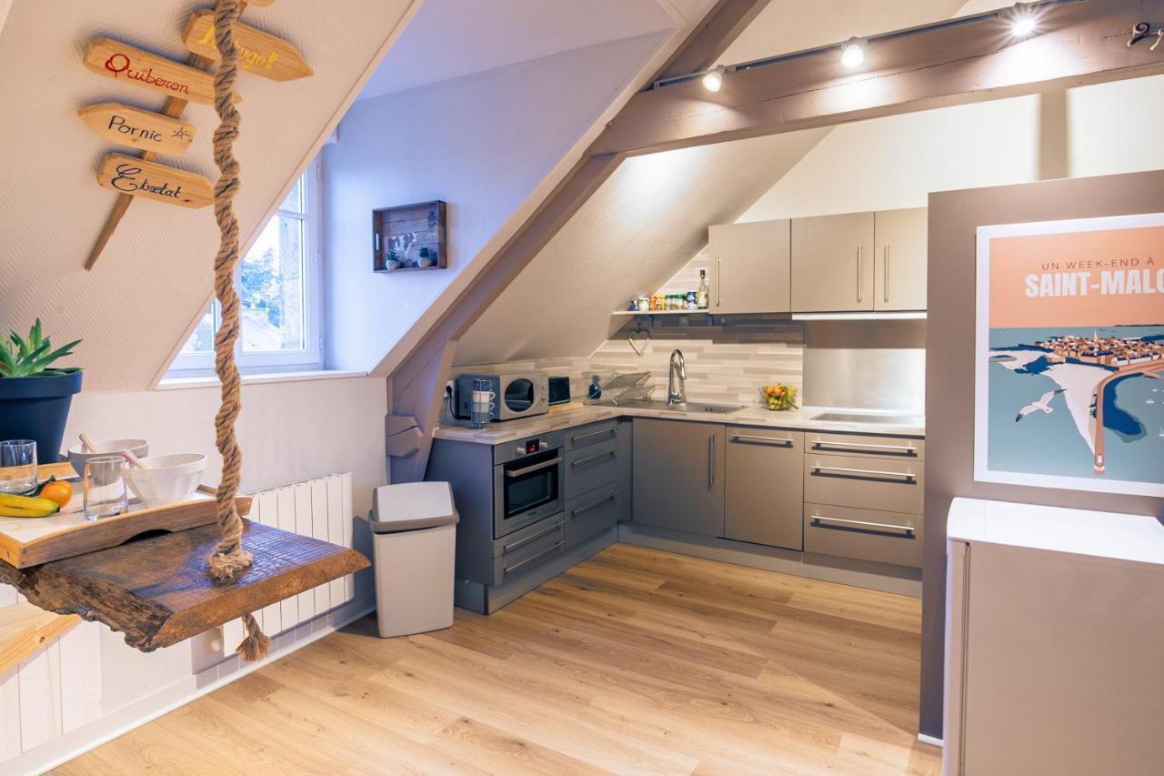 Appartamento Le Petit Mélorien Saint-Méloir-des-Ondes Esterno foto